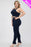 Plus Size Crop Tank Top & Ruched Pants Set