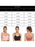 3 Pack Women's Sports Bra Padded Crisscross Activewear
