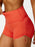 Drawstring yoga wear breathable shorts