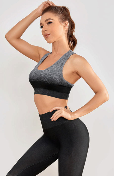 Women's Seamless Breathable Moisture Wicking Bra Yoga Set